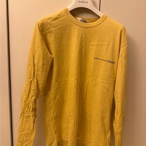 Comme des Garçons Vibrant Yellow long sleeve shirt